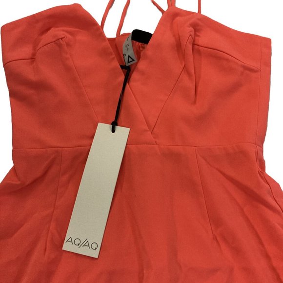 AQ/AQ Orange Mini Dress - Picture 3 of 10